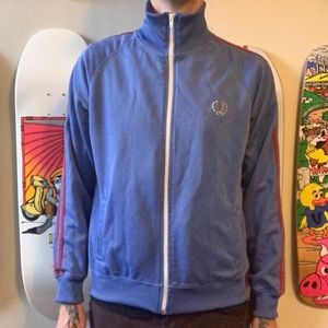 Fred Perry sportswear blue/maroon track jacket